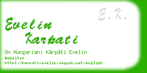 evelin karpati business card